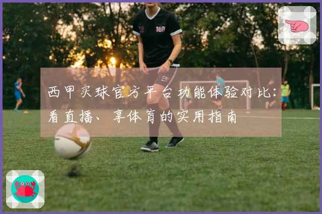 西甲买球官方平台功能体验对比：看直播、享体育的实用指南
